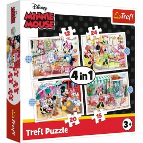 Puzzle Trefl Disney Myszka Minnie 4w1 34355