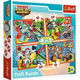 PUZZLE 4W1 AKADEMIA TRANSFORMERS TREFL 34352