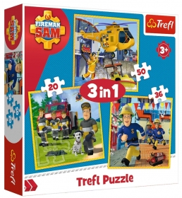 PUZZLE 3W1 STRAAK SAM W AKCJI TREFL 34844