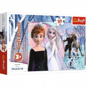 Trefl PUZZLE FROZEN KRAINA LODU 30el Anna Elsa